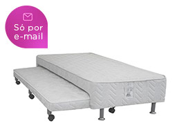 Box para Colchão Solteiro 88x188cm Ortobom Light Americano • com Cama Auxiliar 